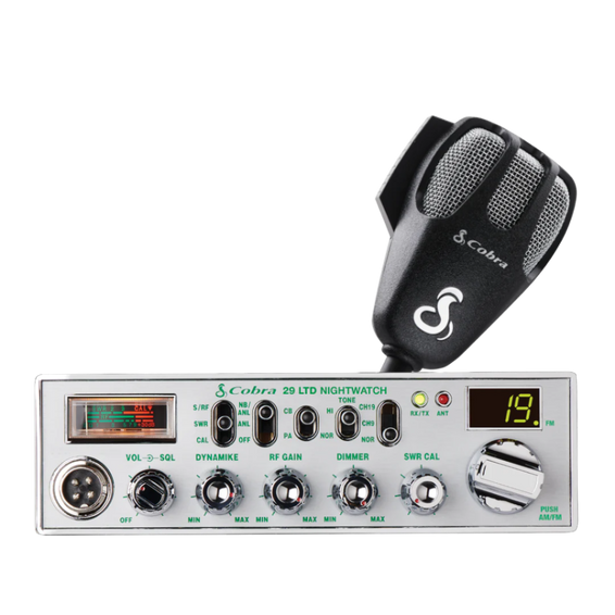Front view of Cobra 29 LTD Dual-Mode CB Radio