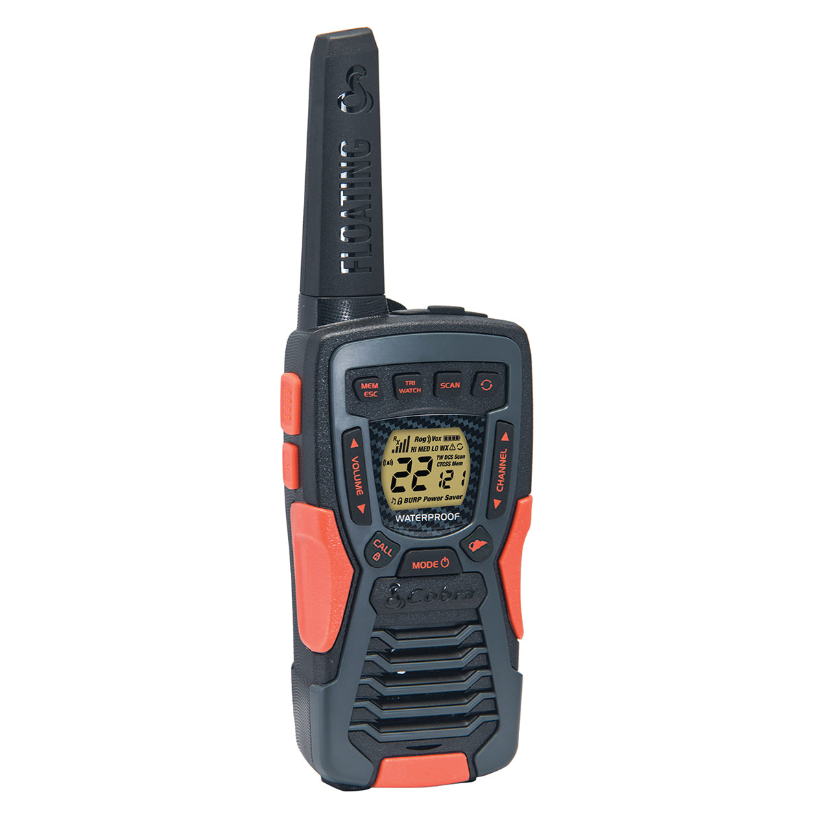 Cobra ACXT1035R FLT Floating Walkie Talkies for Adults Waterproof, Rechargeable, Long Range up to 37-Mile Two Way Radio with NOAA Weather Alert ＆ V - 4