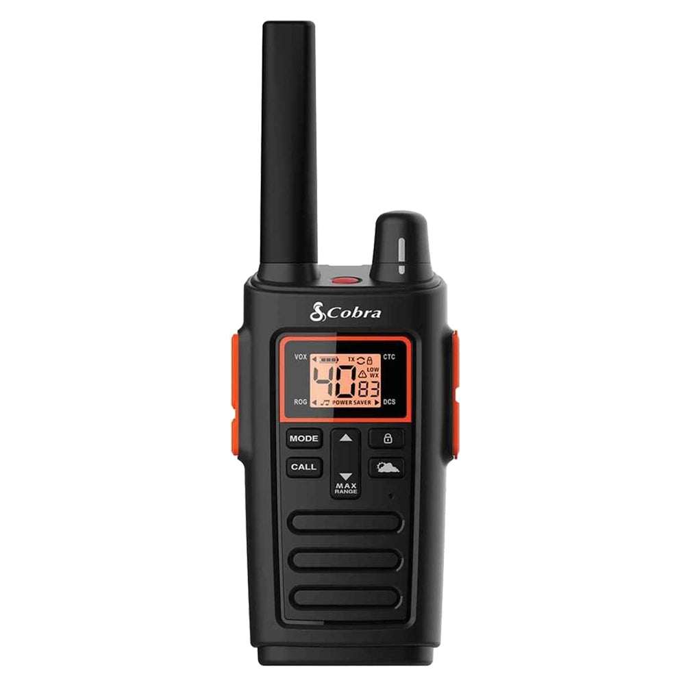 Cobra Walkie Talkies RX380 para adultos, recargable, 40 canales  preestablecidos, radio bidireccional de largo alcance de 32 millas (paquete  de 2)