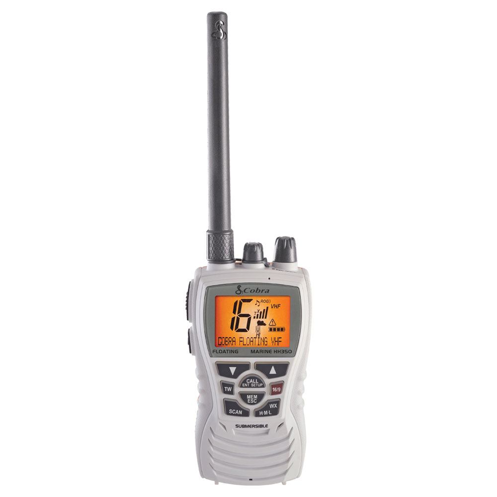 Flotteur portatif marin VHF Cobra Marine MR HH350 FLT EU - Radios VHF  portables et fixes Cobra Marine - MTO Nautica Store