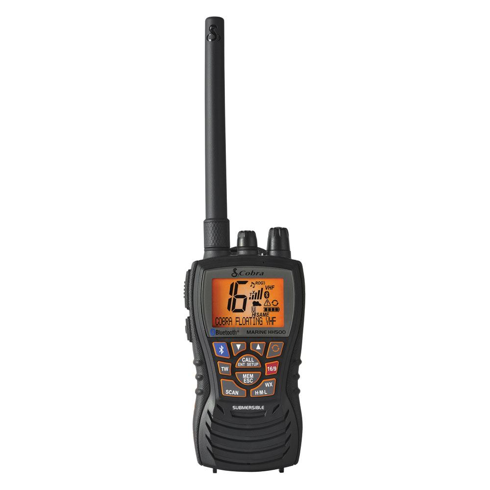 Cobra MR HH500 Watt Floating VHF Bluetooth Marine Radio