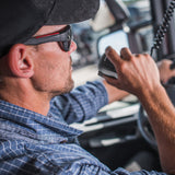 Trucker with CB Radio