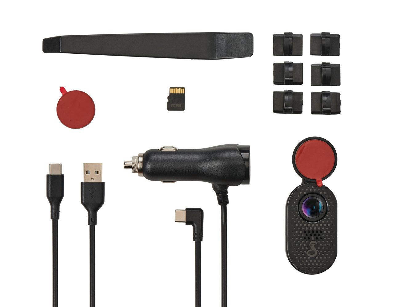 Cobra SC120 dashcam box contents 